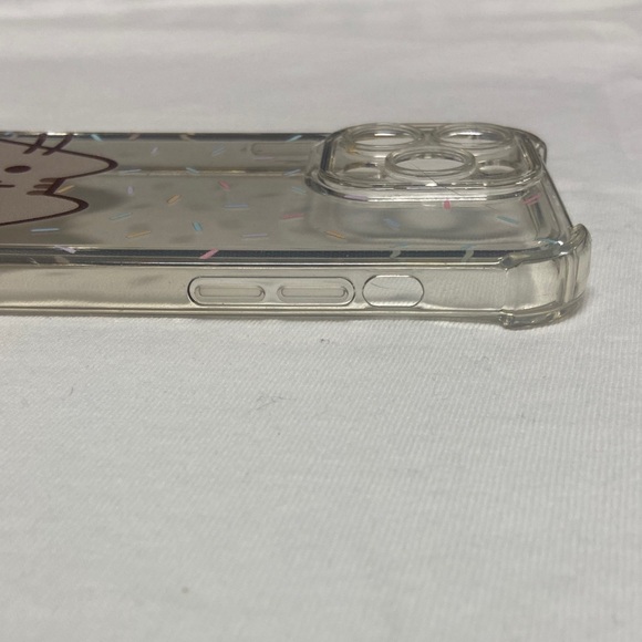 Cute Cat Phone Case with Sprinkles - Clear - Picture 3 of 6